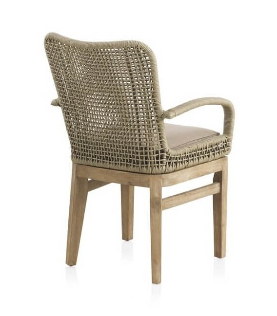 SILLON COMEDOR 57 X 59 X 94 OLEA MADERA NATURAL CUERDA Y TEXTIL