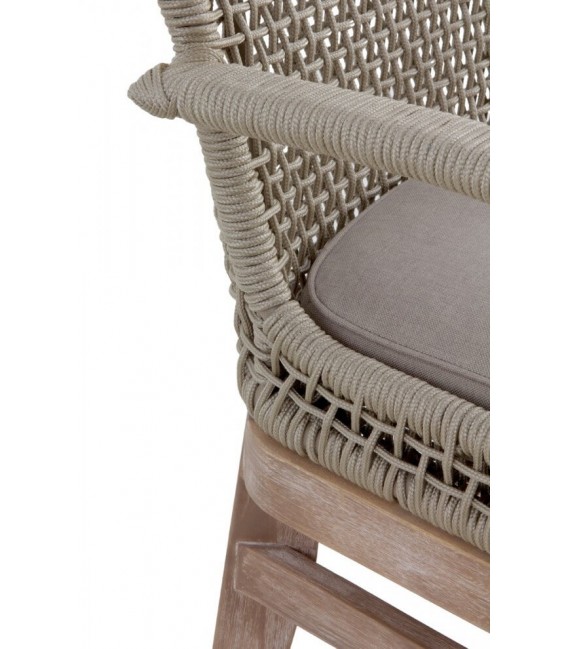 SILLON COMEDOR 57 X 59 X 94 OLEA MADERA NATURAL CUERDA Y TEXTIL