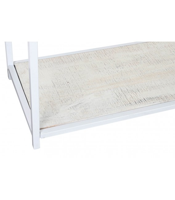 VITRINA 170 X 45 X 200 JULIUS MADERA DECAPADA EN BLANCO Y METAL