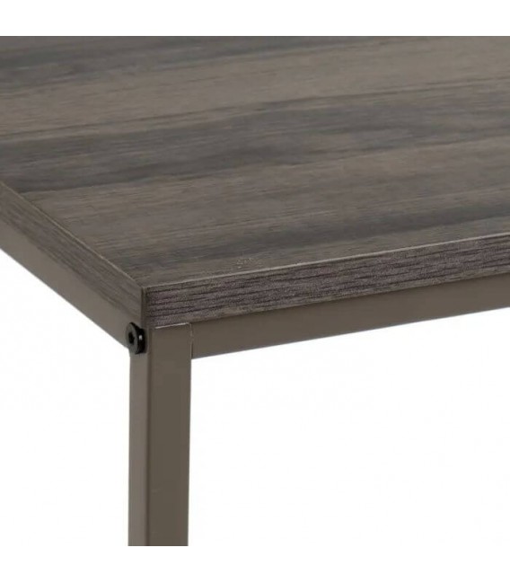 ESTANTERIA 60 X 30 X 116 WINIE MDF GRIS METAL GRIS