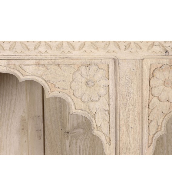 ESTANTERIA 204 X 38 X 196 ALHAMBRA MADERA TALLADA NATURAL