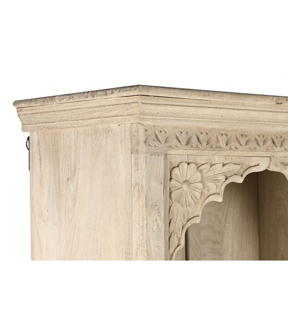 ESTANTERIA 204 X 38 X 196 ALHAMBRA MADERA TALLADA NATURAL