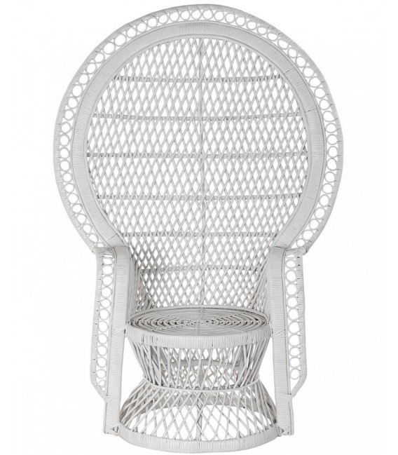 SILLON 97 X 66 X 144 MANUELE RATAN BLANCO