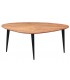 MESA DE CENTRO 85 X 43 X 36 MADERA NATURAL METAL NEGRO