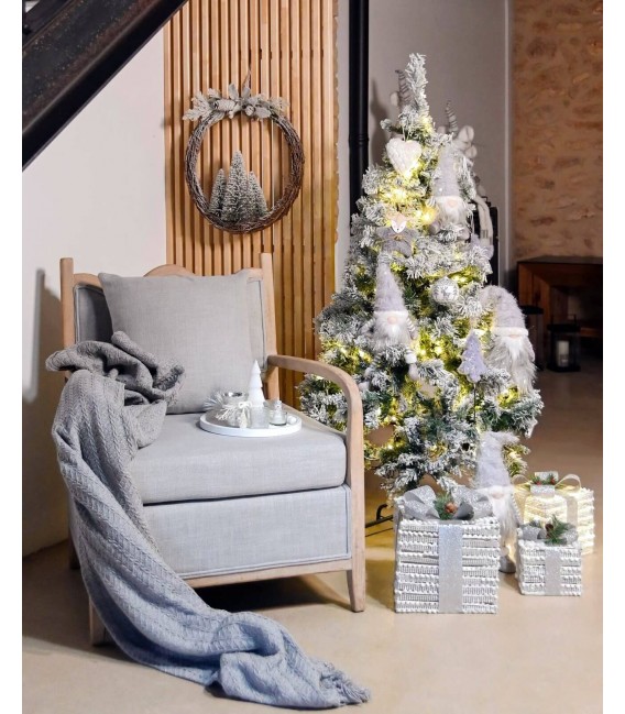 SILLON 70 X 73 X 88 AINA MADERA NATURAL TELA GRIS