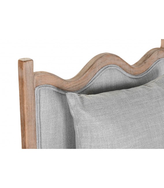 SILLON 70 X 73 X 88 AINA MADERA NATURAL TELA GRIS