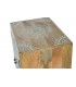 MESITA DE NOCHE 43 X 30 X 60 TURKEY MADERA NATURAL PINTADA A MANO