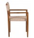 SILLON COMEDOR 53 X 51 X 80 LOVE MADERA TECA CUERDA NATURAL
