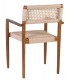 SILLON COMEDOR 53 X 51 X 80 LOVE MADERA TECA CUERDA NATURAL