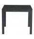 MESA DE COMEDOR 90 X 90 X 75 ALUMINIO GRIS DEKTON NEGRO EXTERIOR