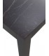 MESA DE COMEDOR 90 X 90 X 75 ALUMINIO GRIS DEKTON NEGRO EXTERIOR