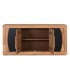 APARADOR 160 X 40 X 76 NURBIA MADERA NATURAL Y NEGRO