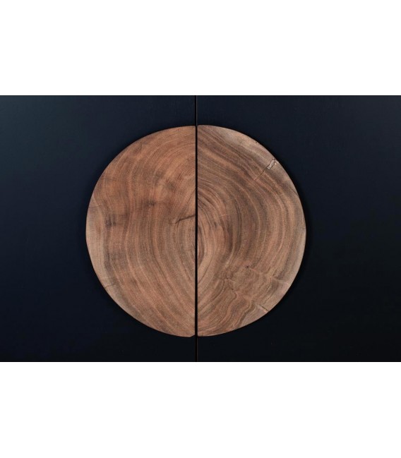 APARADOR 160 X 40 X 76 NURBIA MADERA NATURAL Y NEGRO