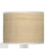 APLIQUE DE PARED 26 X 17 X 28 METAL BLANCO RATAN NATURAL