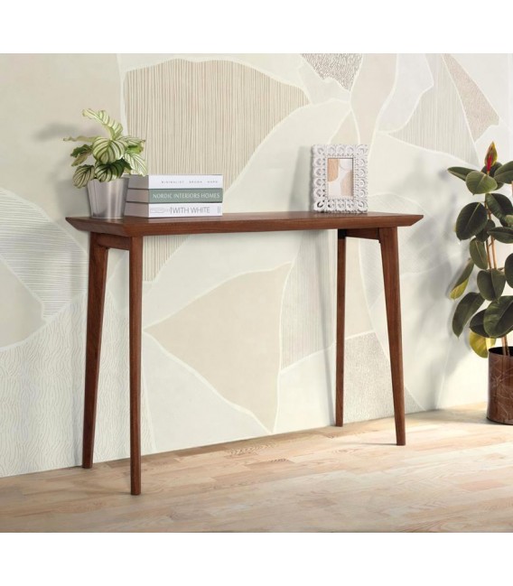 CONSOLA 110 X 40 X 78 ELEGANT MADERA MANGO COLOR NOGAL