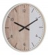 RELOJ DE PARED 60 Ø X 6,5 ECLIPSE MADERA NATURAL Y BLANCA
