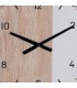 RELOJ DE PARED 60 Ø X 6,5 ECLIPSE MADERA NATURAL Y BLANCA