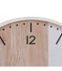 RELOJ DE PARED 60 Ø X 6,5 ECLIPSE MADERA NATURAL Y BLANCA