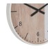 RELOJ DE PARED 60 Ø X 6,5 ECLIPSE MADERA NATURAL Y BLANCA