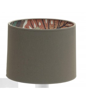 APLIQUE DE PARED 27  X 22 X 30 ZENIT METAL BLANCO TEXTIL TOPO