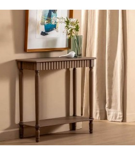 CONSOLA 71 X 30 X 71 LICIO MADERA DE PINO COLOR NOGAL