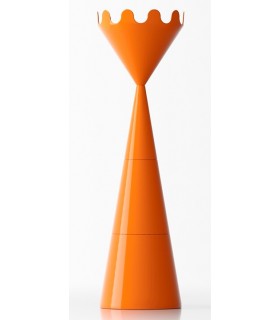 PERCHERO DE PIE 45 Ø X 167 DORZA POLIETILENO LACADO NARANJA BRILLO