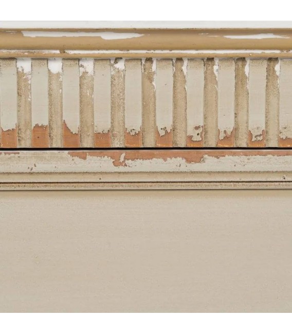 COMODA 120 X 45 X 84 BRINCA MADERA NATURAL Y CREMA ROZADO