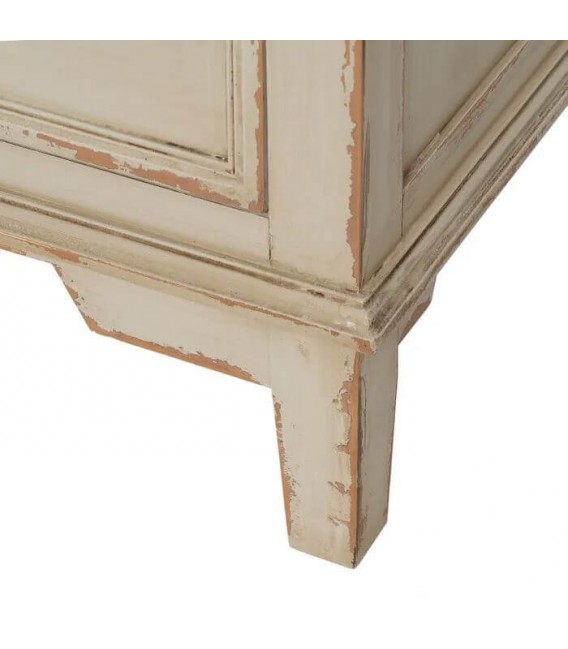 COMODA 120 X 45 X 84 BRINCA MADERA NATURAL Y CREMA ROZADO