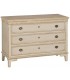 COMODA 120 X 45 X 84 BRINCA MADERA NATURAL Y CREMA ROZADO