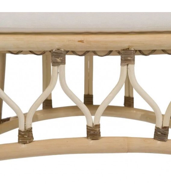 SILLON 58 X 62 X 85 WILLY RATAN NATURAL Y MARRON TEXTIL BLANCO