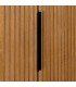 ARMARIO ROPERO 104 X 53 X 203 LUNA MADERA DM FRESNO NATURAL METAL NEGRO