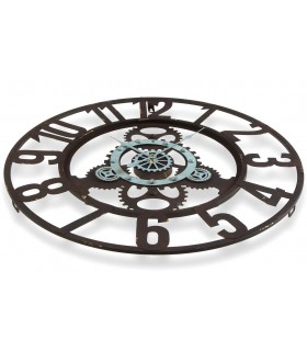 RELOJ DE PARED 60 Ø X 5 FLOYD METAL OXIDO Y TURQUESA