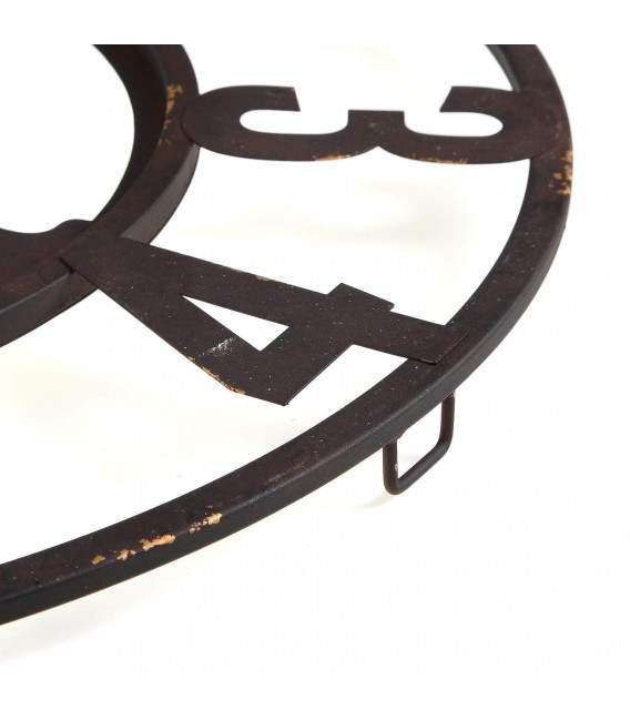 RELOJ DE PARED 60 Ø X 5 FLOYD METAL OXIDO Y TURQUESA