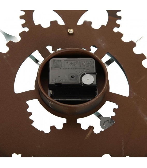 RELOJ DE PARED 60 Ø X 5 FLOYD METAL OXIDO Y TURQUESA