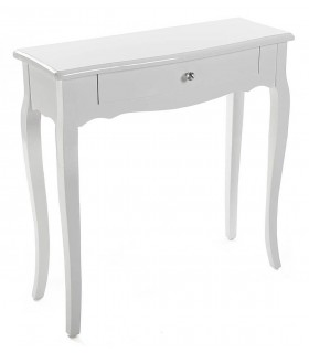 CONSOLA 80 X 30 X 80 CAGLIARI 1 CAJON LACADA EN BLANCO