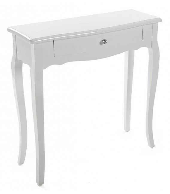 CONSOLA 80 X 30 X 80 CAGLIARI 1 CAJON LACADA EN BLANCO