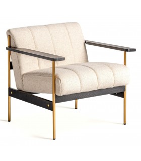 SILLON 79 X 78 X 72 LAGUAR MADERA ACERO Y TEXTIL