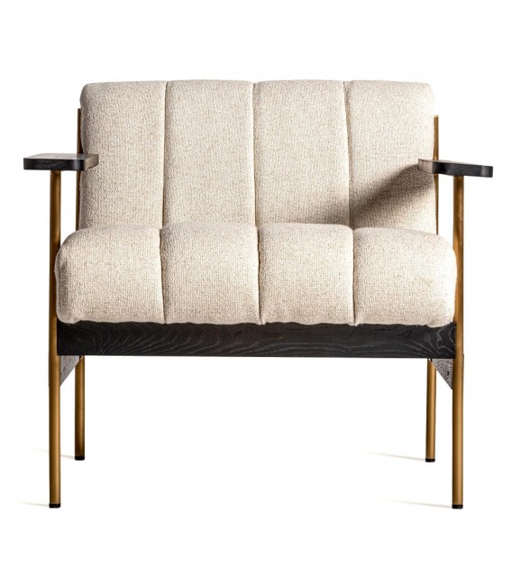 SILLON 79 X 78 X 72 LAGUAR MADERA ACERO Y TEXTIL