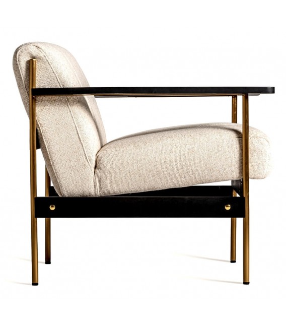 SILLON 79 X 78 X 72 LAGUAR MADERA ACERO Y TEXTIL