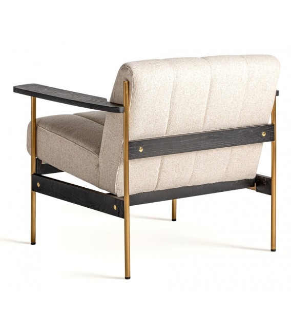 SILLON 79 X 78 X 72 LAGUAR MADERA ACERO Y TEXTIL