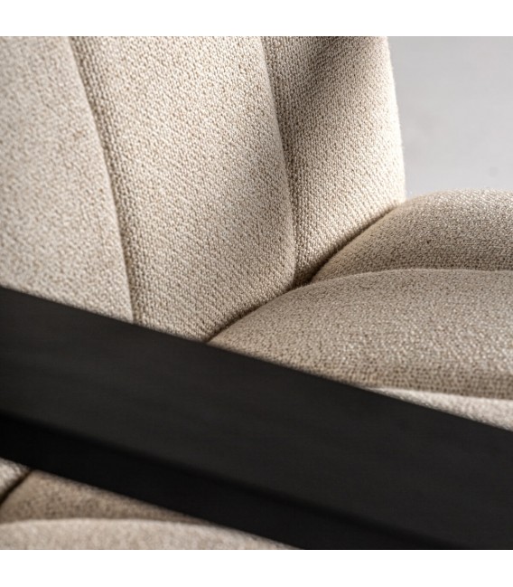 SILLON 79 X 78 X 72 LAGUAR MADERA ACERO Y TEXTIL