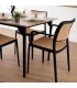 SILLON COMEDOR 55 X 58 X 82 PERET PLOPROPILENO NEGRO Y NATURAL