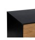 APARADOR 164 X 40 X 75 PALCA MADERA DM FRESNO NATURAL METAL NEGRO