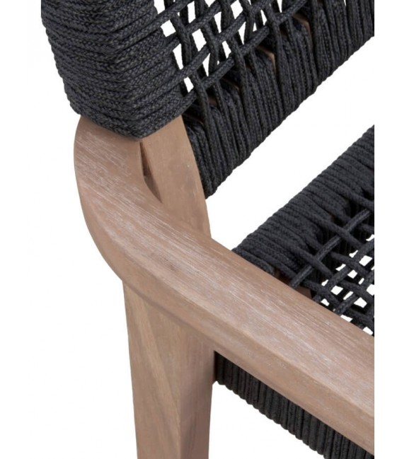 SILLON DE COMEDOR 58 X 55 X 83 MALGAS MADERA NATURAL CUERDA NEGRA