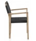 SILLON DE COMEDOR 58 X 55 X 83 MALGAS MADERA NATURAL CUERDA NEGRA