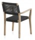 SILLON DE COMEDOR 58 X 55 X 83 MALGAS MADERA NATURAL CUERDA NEGRA