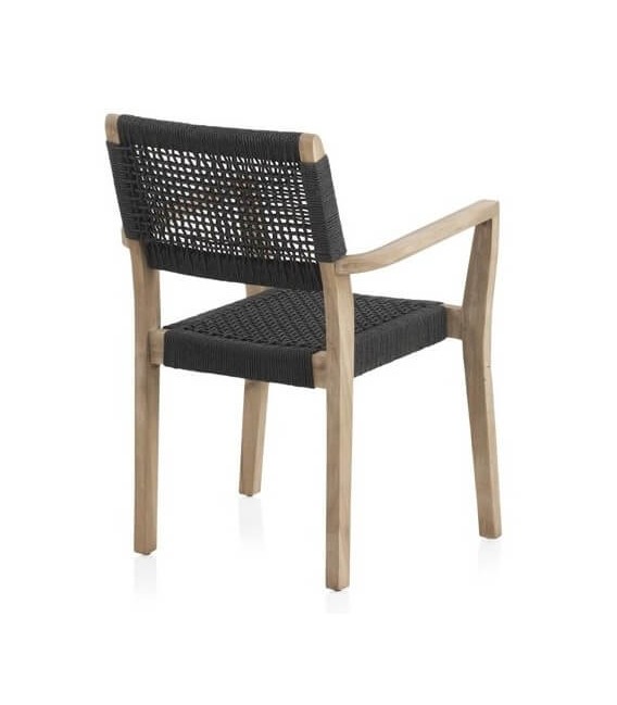 SILLON DE COMEDOR 58 X 55 X 83 MALGAS MADERA NATURAL CUERDA NEGRA