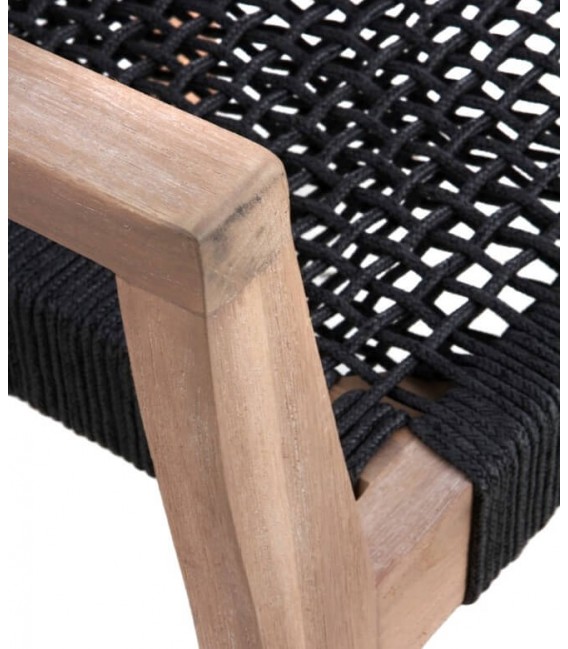 SILLON DE COMEDOR 58 X 55 X 83 MALGAS MADERA NATURAL CUERDA NEGRA