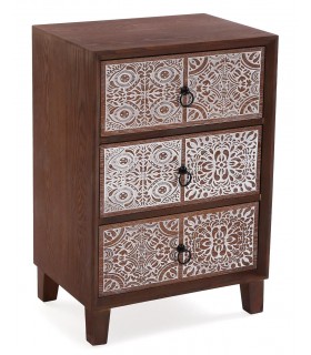 MESITA DE NOCHE 48 X 35 X 70 KAPUA MADERA COLOR NOGAL