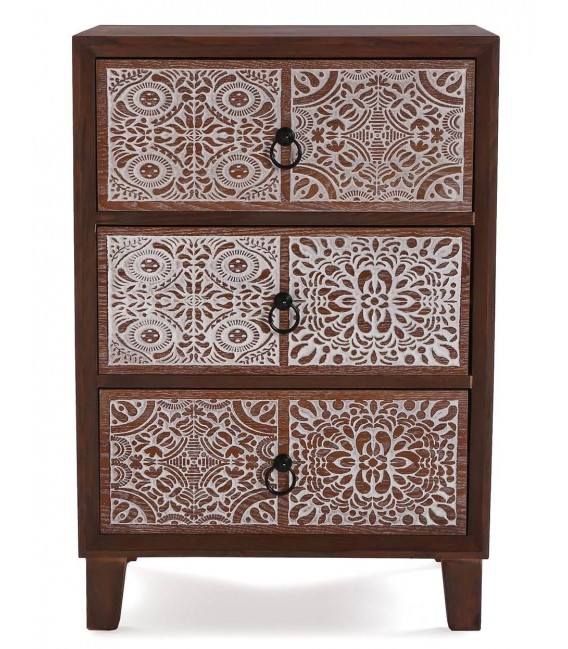 MESITA DE NOCHE 48 X 35 X 70 KAPUA MADERA COLOR NOGAL